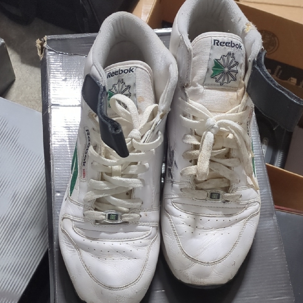 Old School Retro Reebok White Sneakers